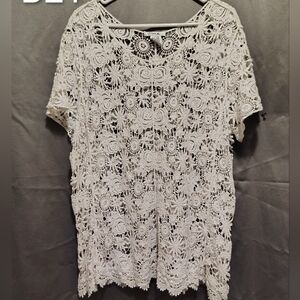 Pinky White Lace Top